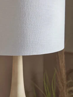 Mango Wood Table Lamp - Tall