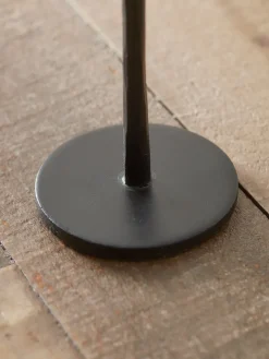 Matte Black Dinner Candle Holder - Small