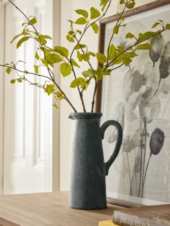 Mela Aged Stone Effect Pitcher Vase