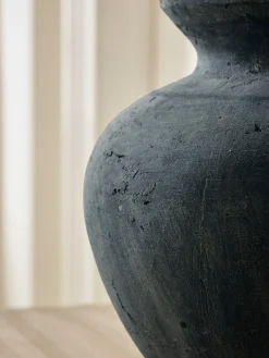 Mela Aged Stone Effect Vase