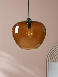 Mia Pendant - Amber Glass