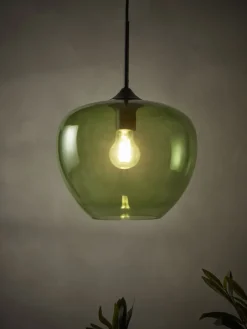 Mia Pendant - Green Glass