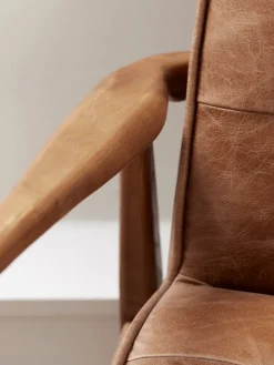 Mid Century Armchair - Leather