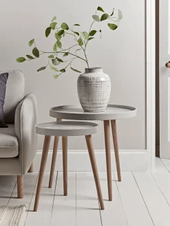 Mila Side Tables - Grey