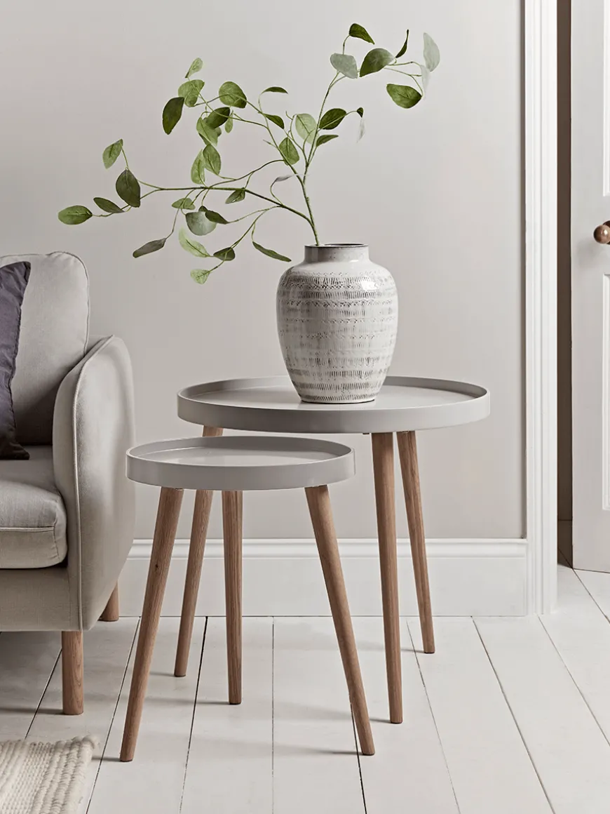 Mila Side Tables - Grey