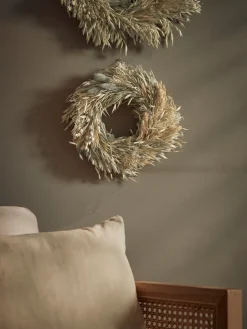 Mixed Dried Grass Wreath - Small
