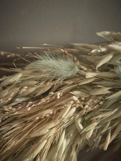 Mixed Dried Grass Wreath - Large