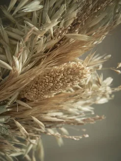 Mixed Dried Grass Wreath - Large