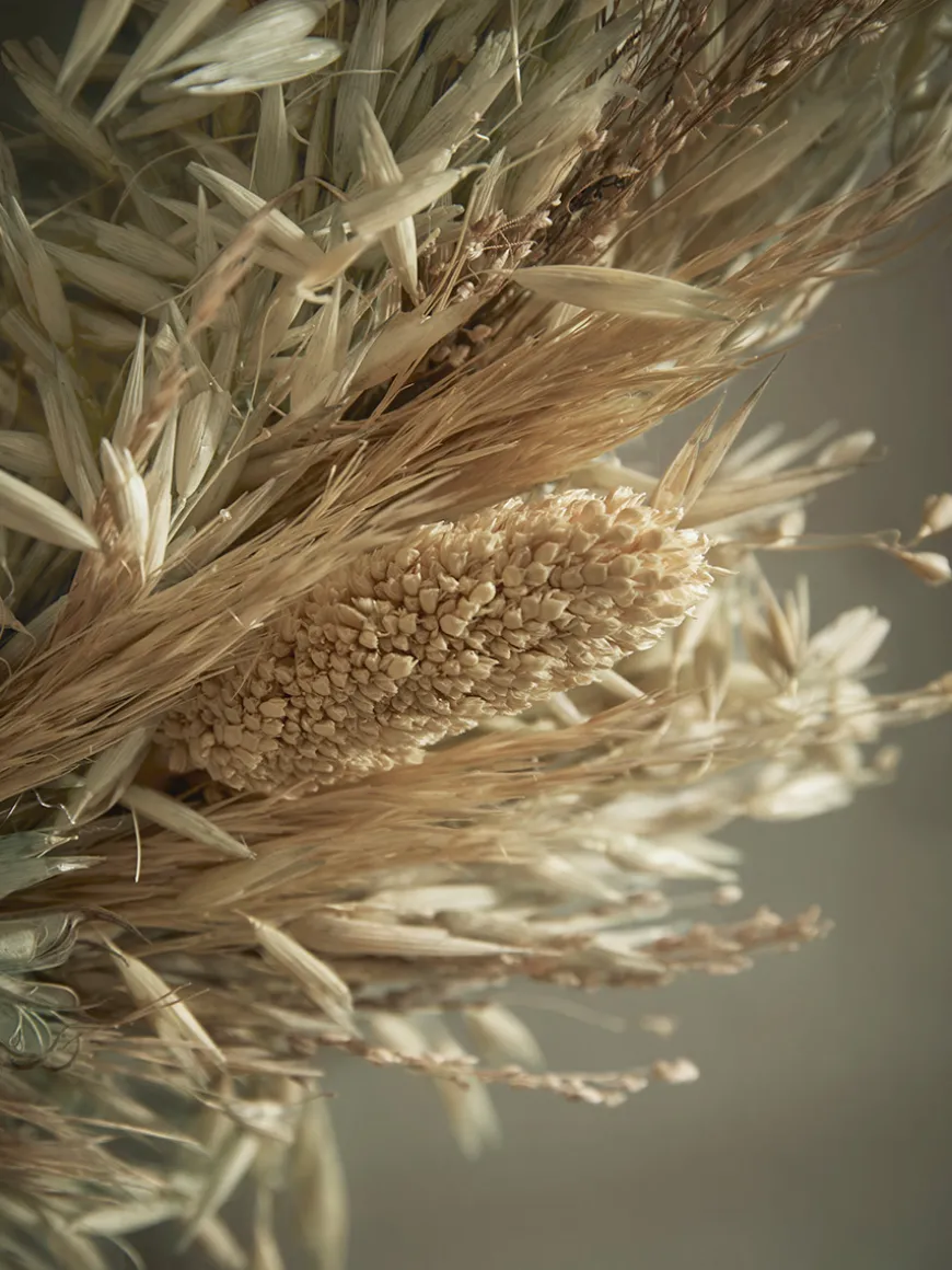 Mixed Dried Grass Wreath - Large