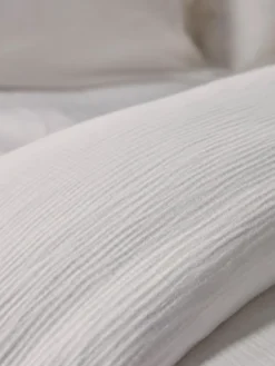 Muslin Double Duvet Cover Set - White
