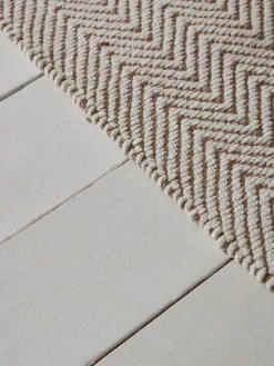 Natural Chevron Flatweave Runner