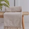 Natural Striped Throw