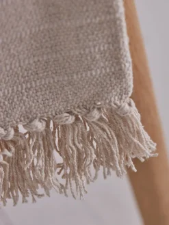 Natural Striped Throw