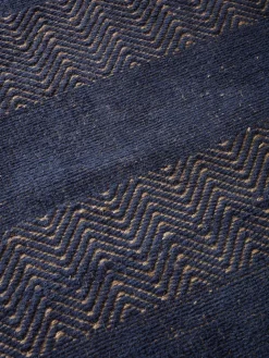 Navy Stripe Flatweave Runner