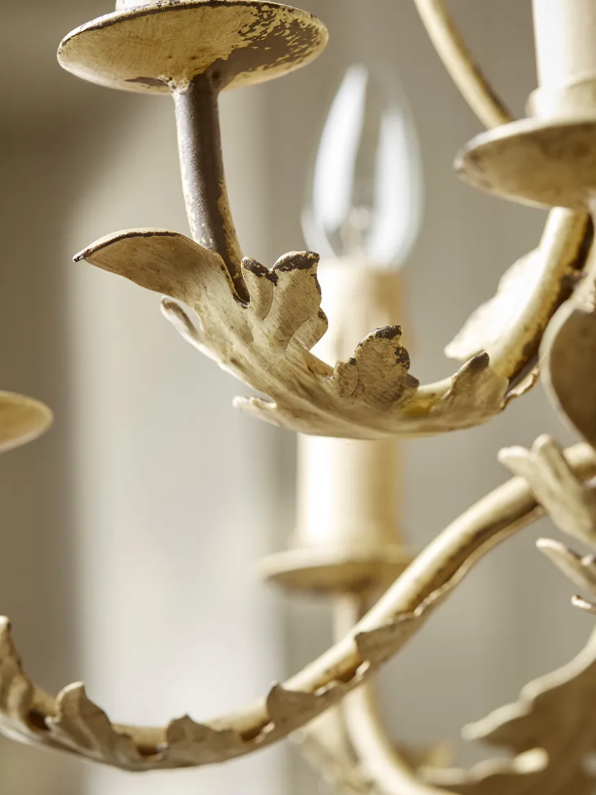 Nine Arm Leaf Chandelier