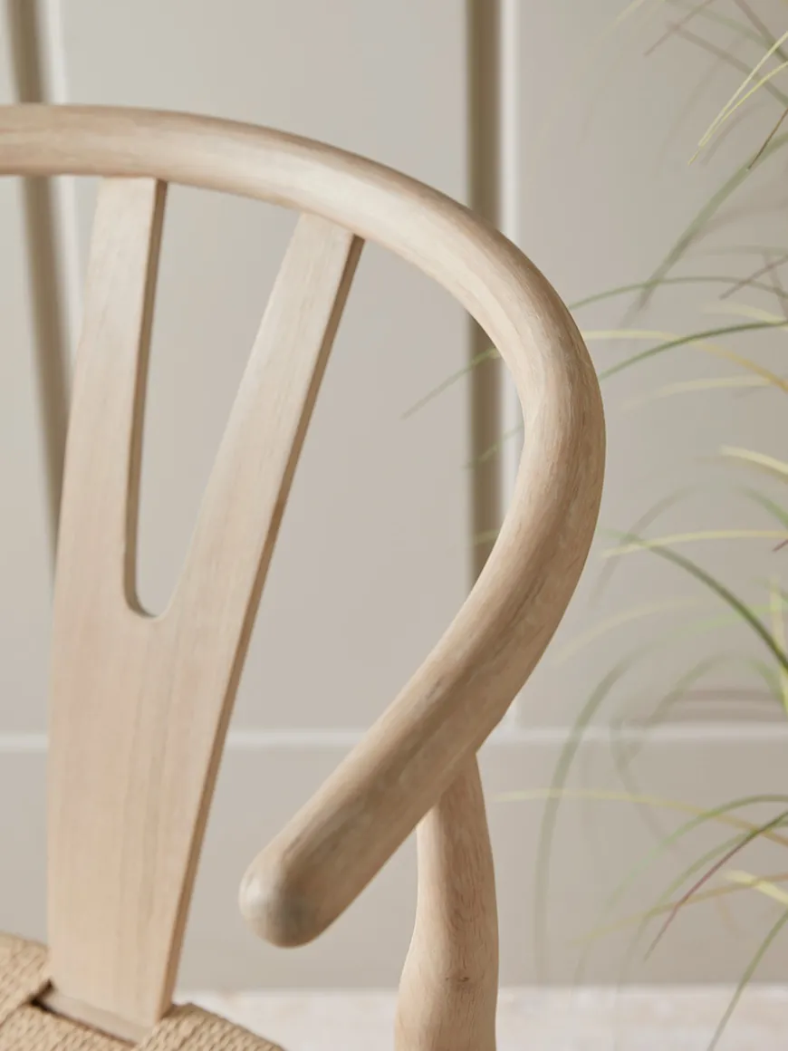 Oak Bow Back Dining Chair