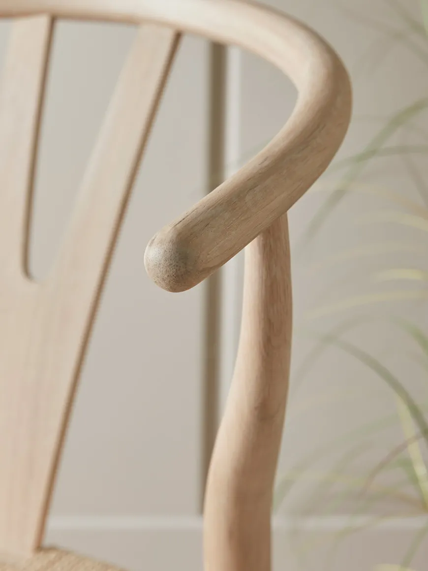 Oak Bow Back Dining Chair