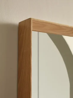 Oak Deep Framed Mirror - Oversized
