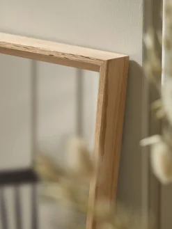 Oak Deep Framed Mirror - Square