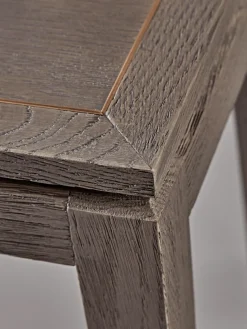 Oak Parquet Style Console Table