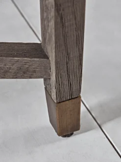 Oak Parquet Style Console Table