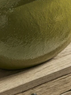 Olive Green Glazed Table Lamp