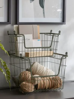 Olive Wire Storage Basket - Small