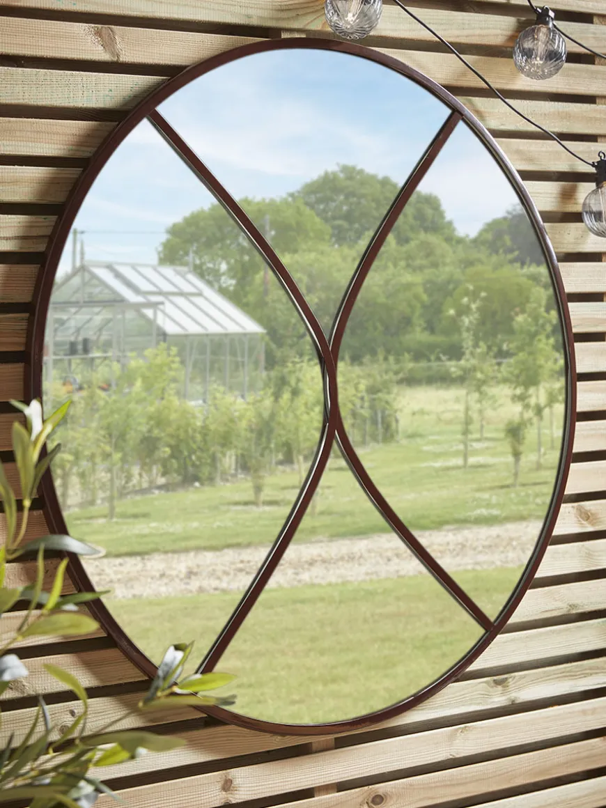 Outdoor Geometric Wall Mirror