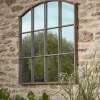 Outdoor Industrial Panelled Window Mirror