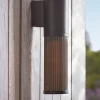Outdoor Round Ribbed Wall Light