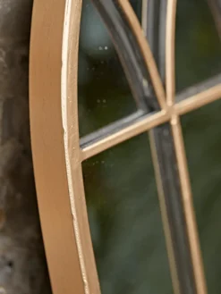 Outdoor Small Gold Gothic Mirror