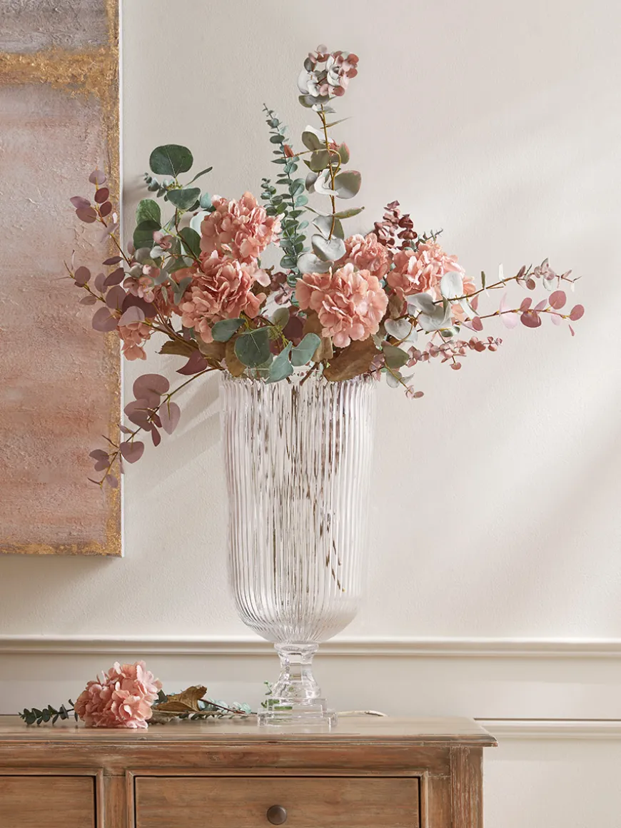 Oversized Fluted Glass Vase