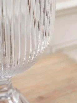 Oversized Fluted Glass Vase