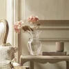 Painterly Stripe Petal Vase - Blush