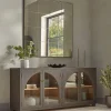 Panelled Antique Glass Mirror
