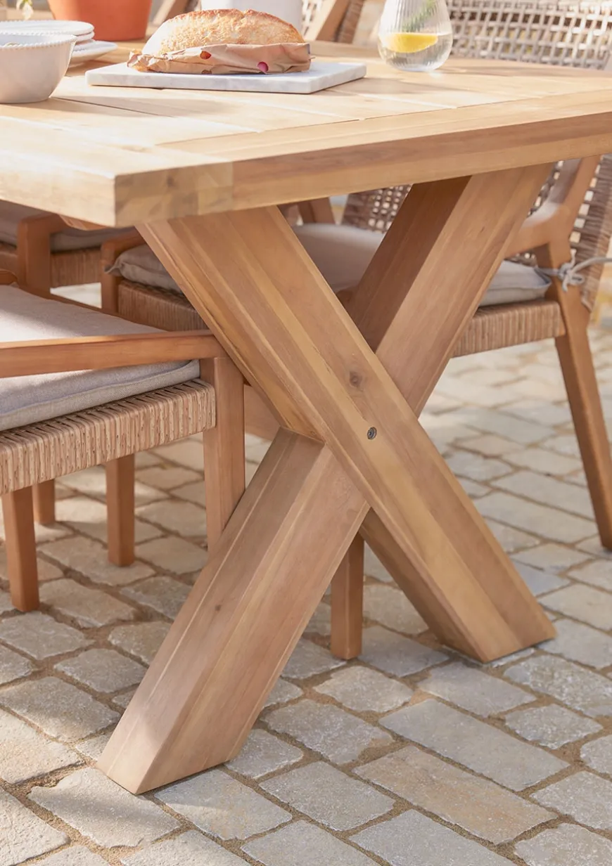 Positano Cross Legged Dining Table