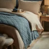 Quilted Bedspread - Indigo