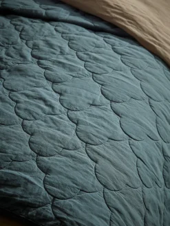 Quilted Bedspread - Indigo