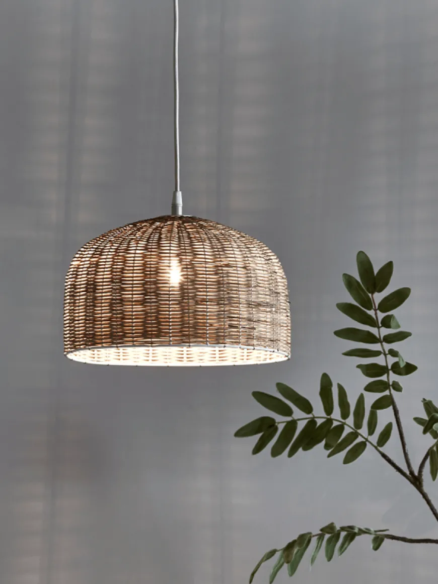 Rattan Dome Pendant