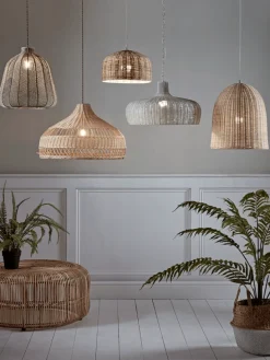 Rattan Dome Pendant