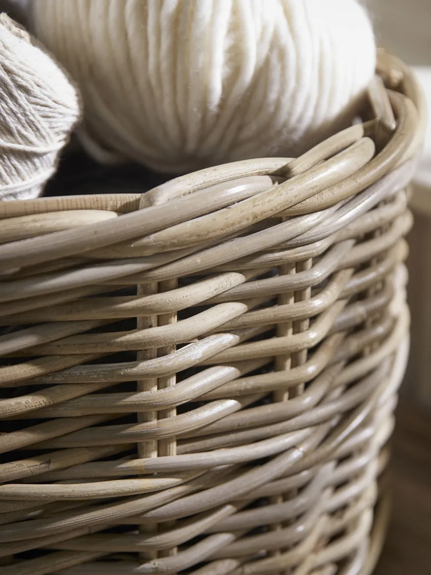 Rattan Handled Storage Basket