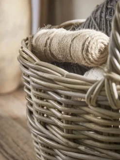 Rattan Handled Storage Basket