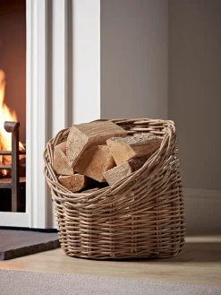 Rattan Log Basket