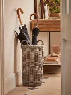 Rattan Umbrella Basket - Round