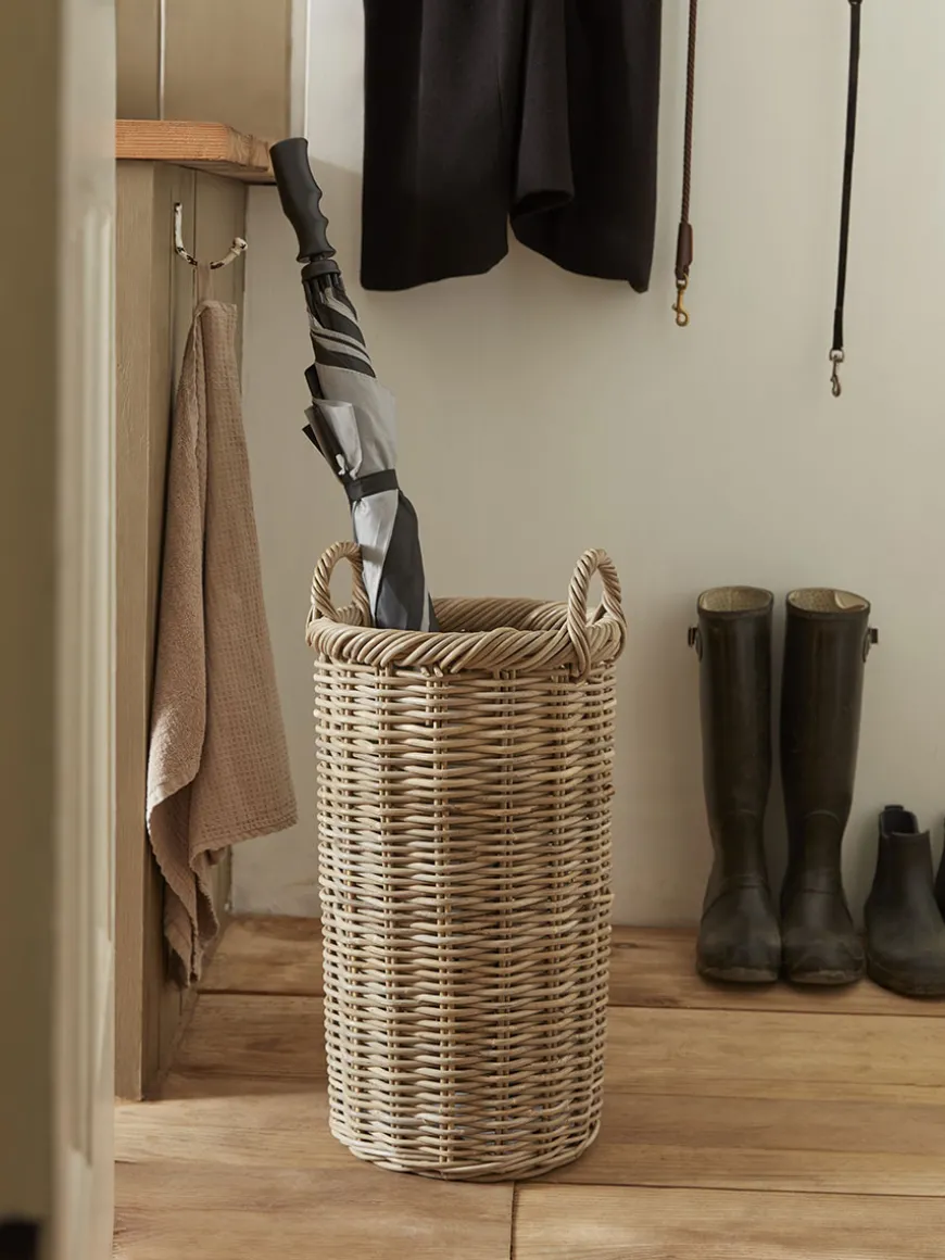 Rattan Umbrella Basket - Round