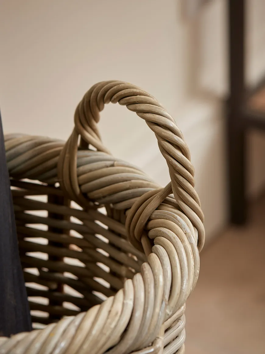 Rattan Umbrella Basket - Round