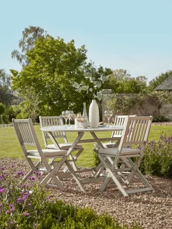 Ravenna Round Dining Set - Grey