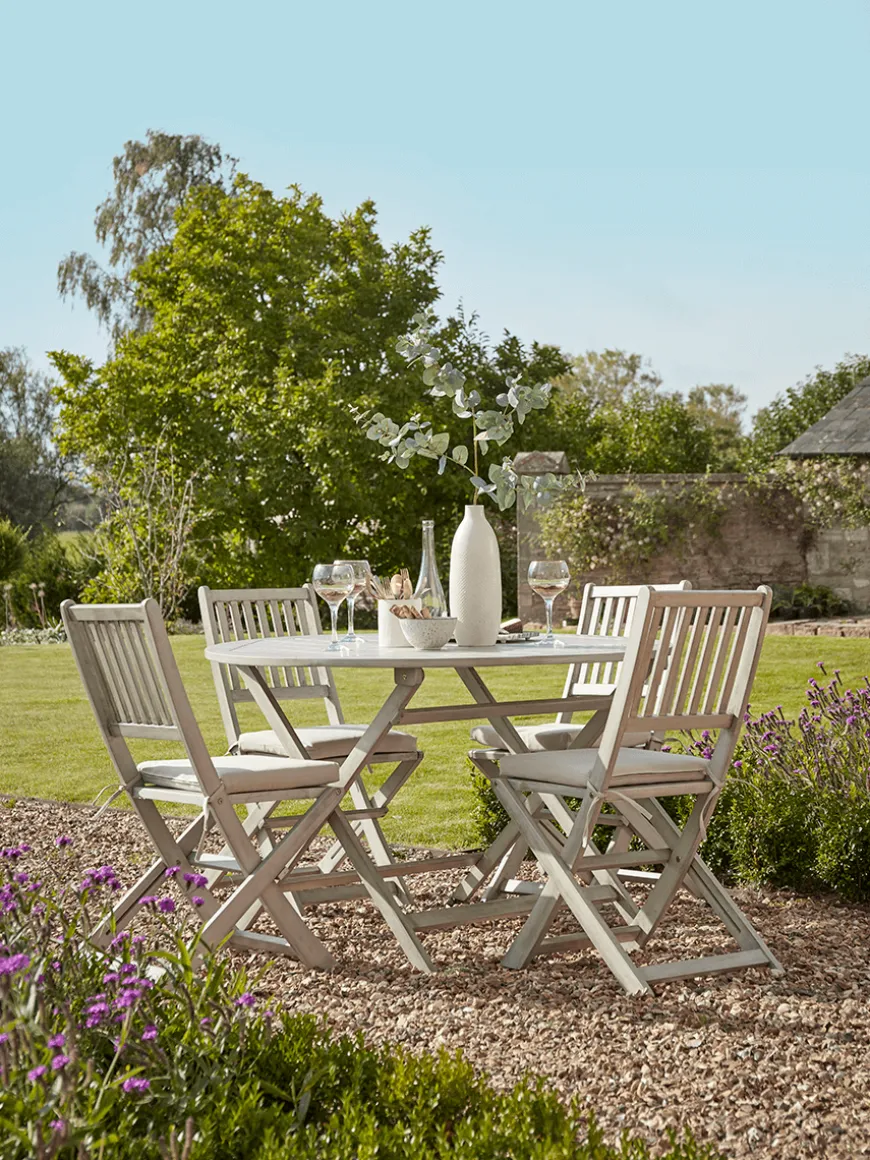 Ravenna Round Dining Set - Grey