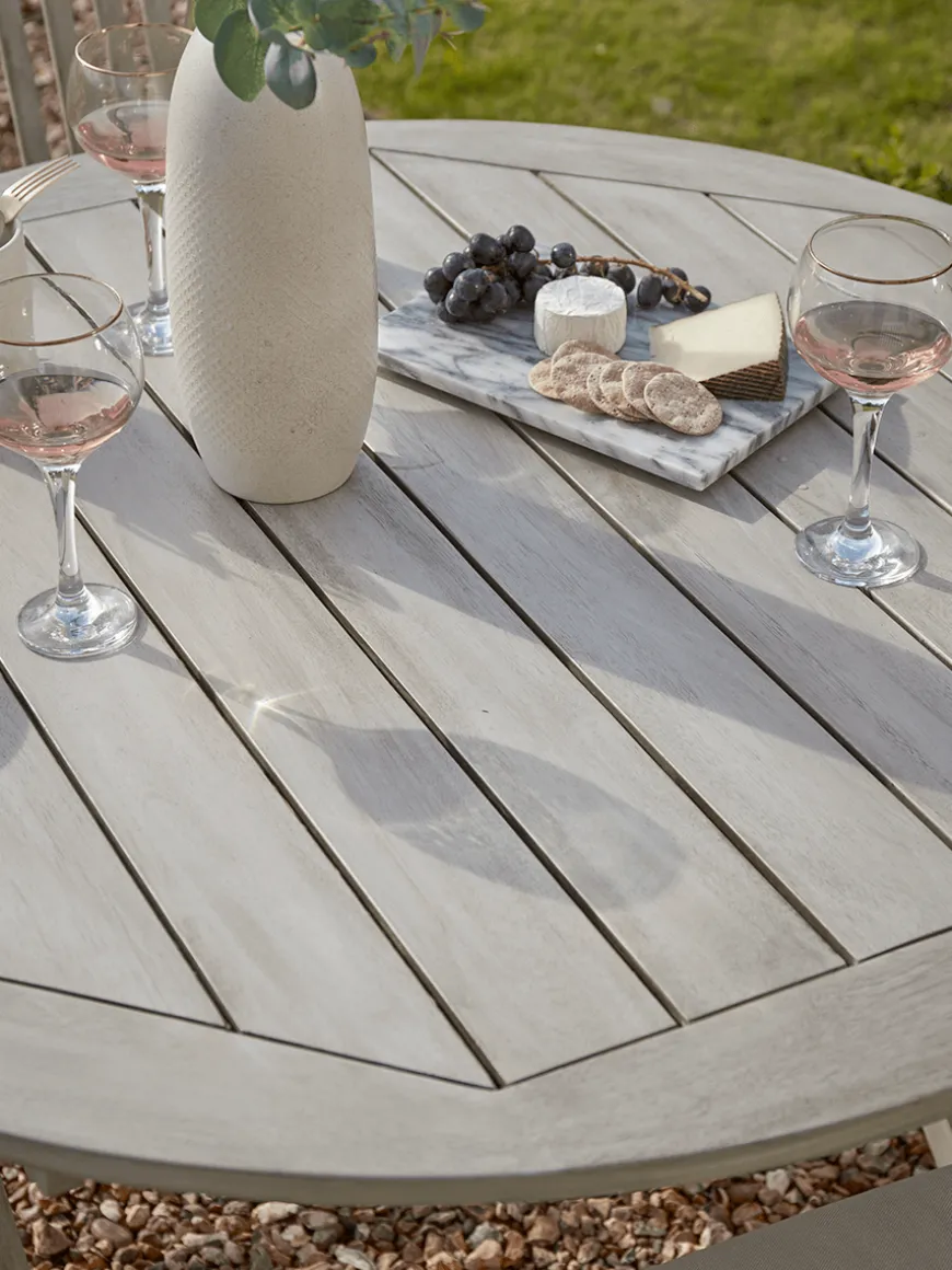 Ravenna Round Dining Set - Grey