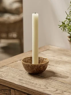 Reactive Glaze Dinner Candle Holder